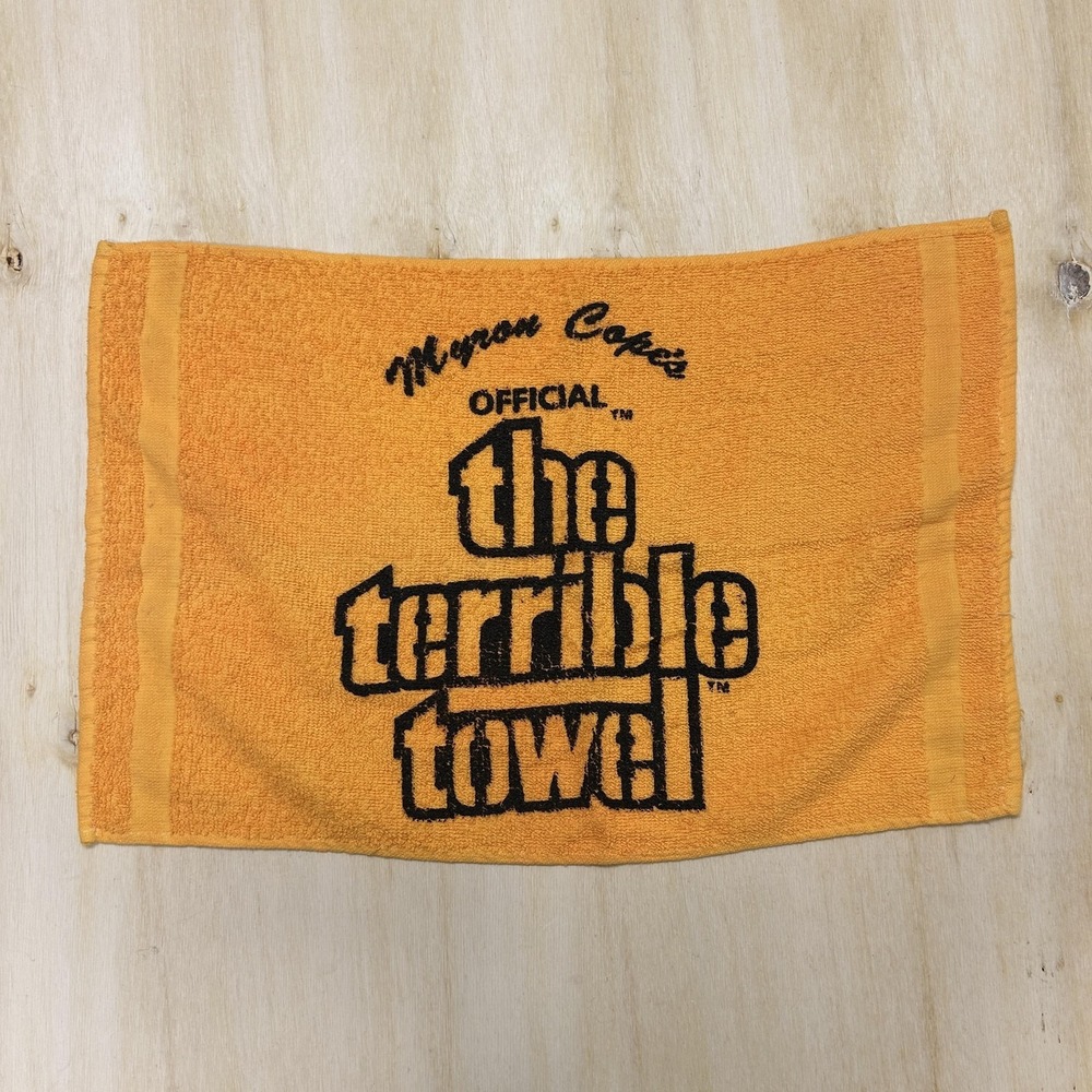 Pittsburgh Steelers Towel One Size Yellow NFL Football Myron Cope Terrible Towel